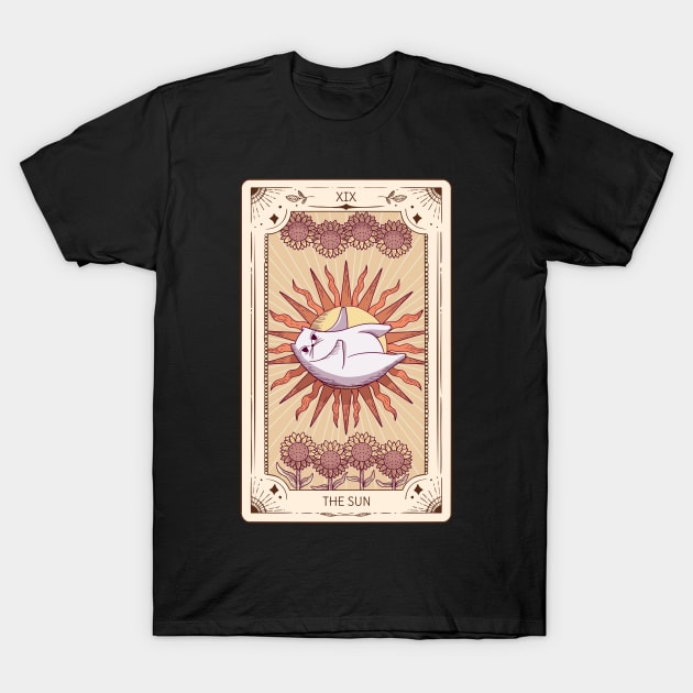 The Sun Tarot Cat Sun T-Shirt by TayaDesign